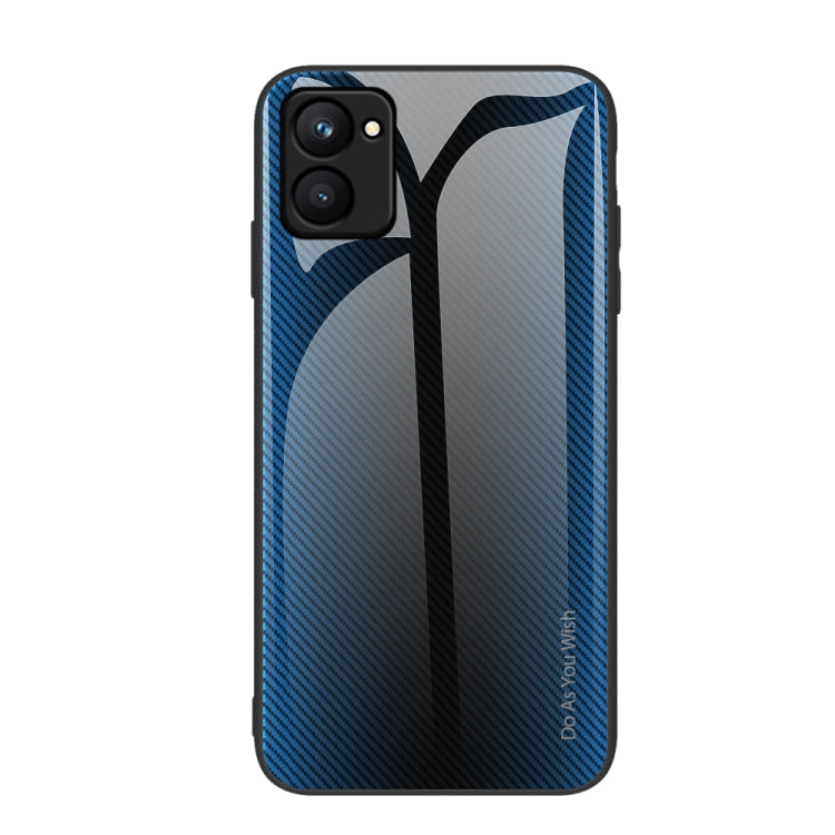 適用於Realme C33 紋理漸變玻璃手機保護殼