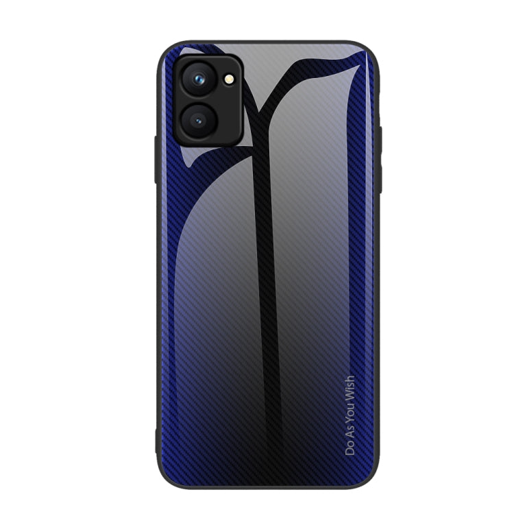 適用於Realme C33 紋理漸變玻璃手機保護殼