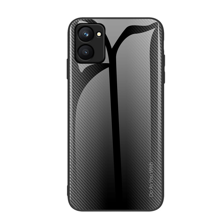 適用於Realme C33 紋理漸變玻璃手機保護殼