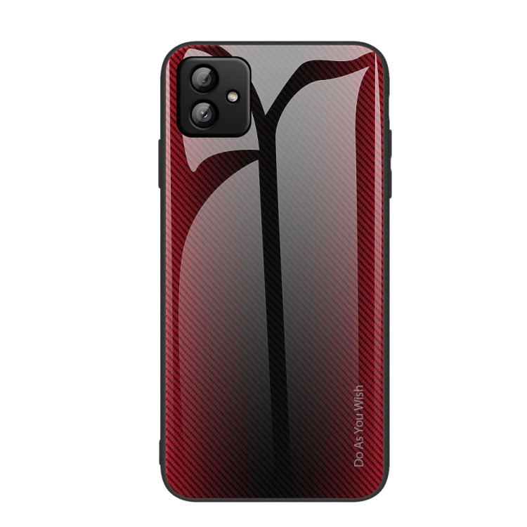 適用於三星 Galaxy A04 紋理漸變玻璃手機保護殼