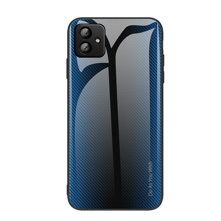 適用於三星 Galaxy A04 紋理漸變玻璃手機保護殼