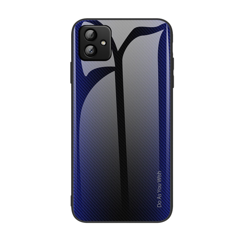 適用於三星 Galaxy A04 紋理漸變玻璃手機保護殼
