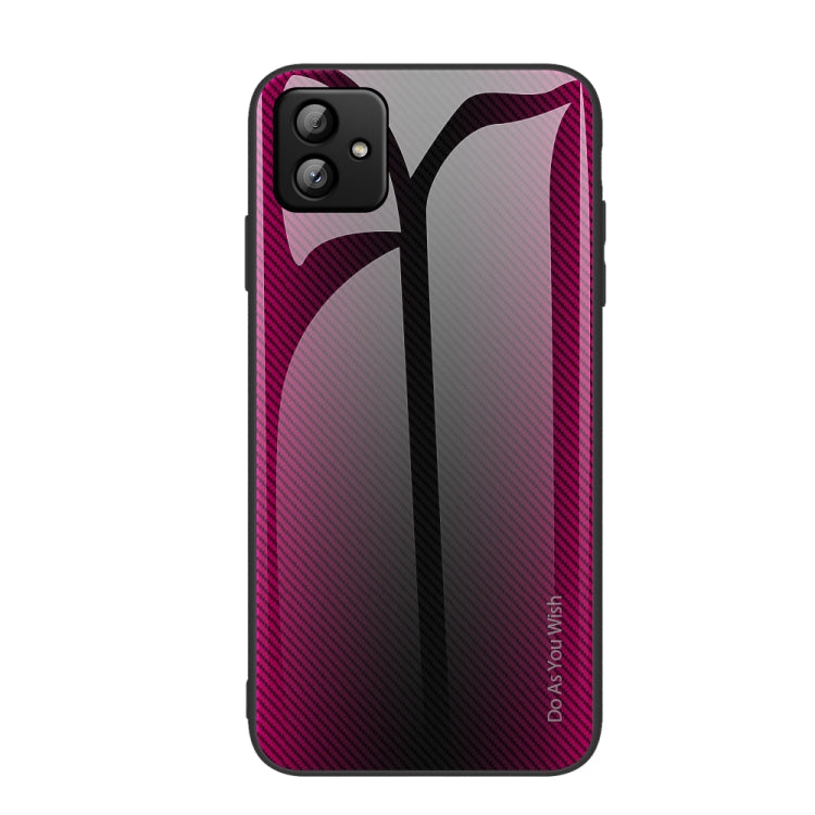 適用於三星 Galaxy A04 紋理漸變玻璃手機保護殼