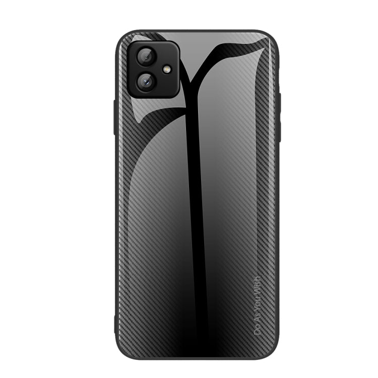 適用於三星 Galaxy A04 紋理漸變玻璃手機保護殼