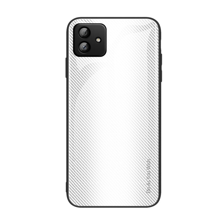 適用於三星 Galaxy A04 紋理漸變玻璃手機保護殼