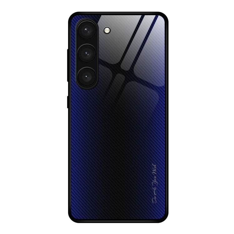 適用於三星 Galaxy S23 5G 紋理漸變玻璃手機保護殼