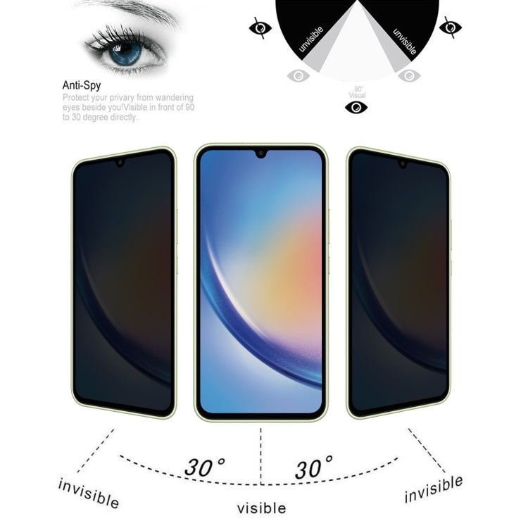 適用於三星Galaxy A34 5G 平面防窺膜鋼化屏幕膜