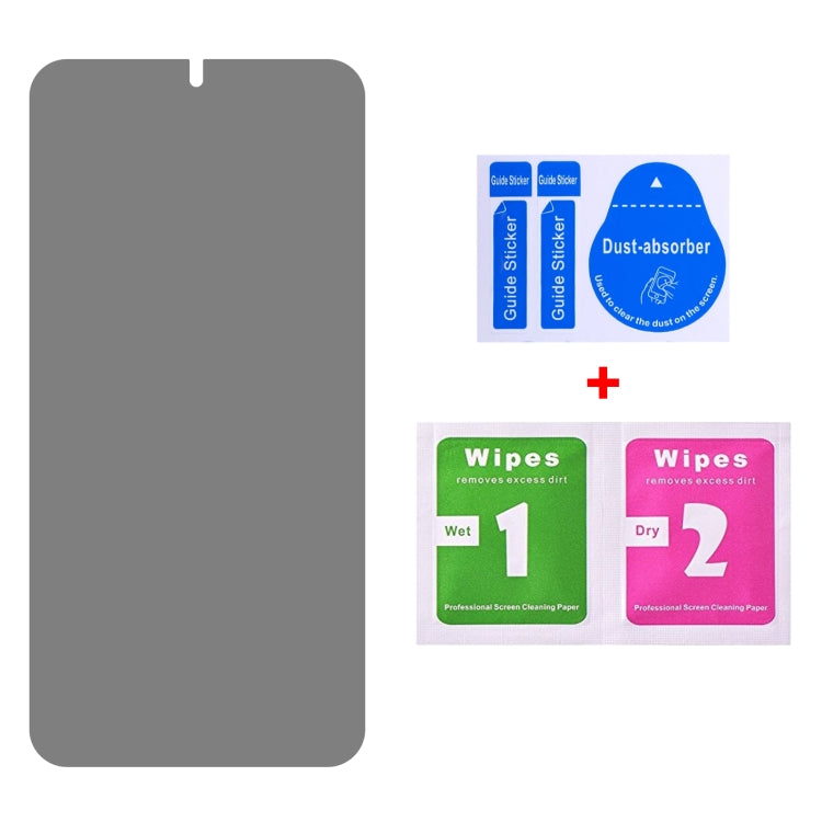 For Samsung Galaxy S23+ 5G Flat Surface Privacy Tempered Glass Film, Support Fingerprint Unlock, For Samsung Galaxy S23+ 5G(1pc)