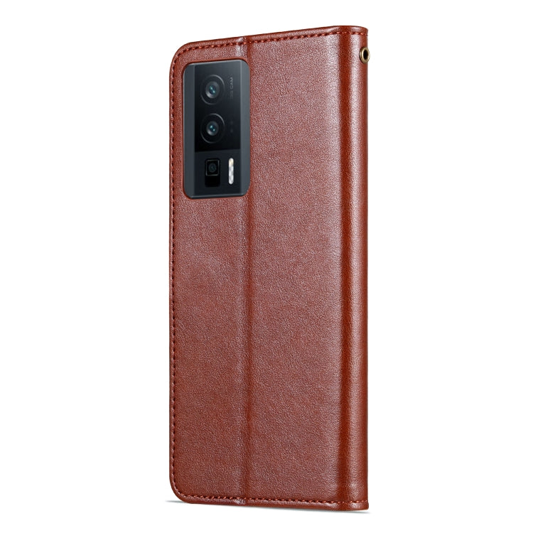適用於小米 Redmi K60 / K60 Pro AZNS 羊皮紋左右開手機皮套