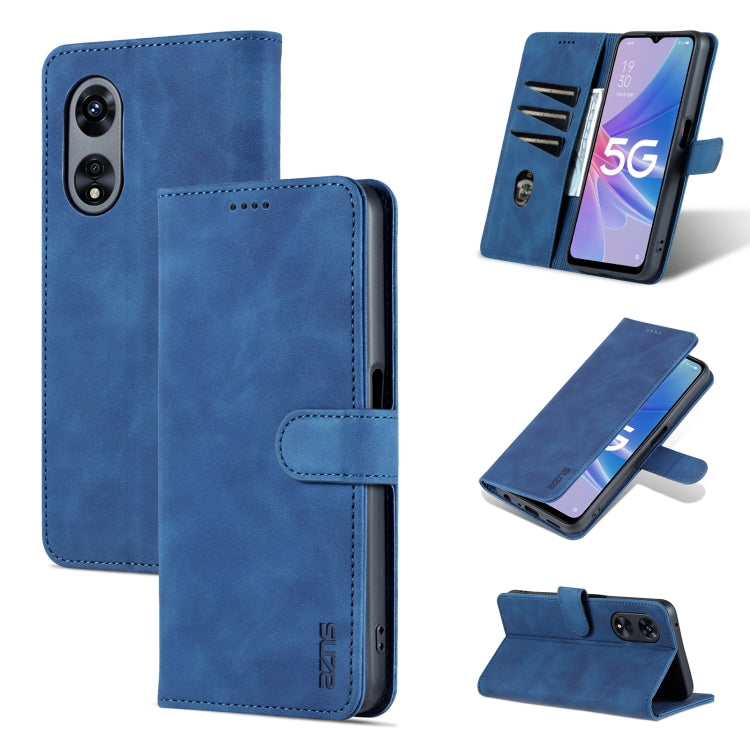 適用於OPPO A58 5G / A58X / A78 AZNS 愛尚系列膚感小牛紋手機皮套