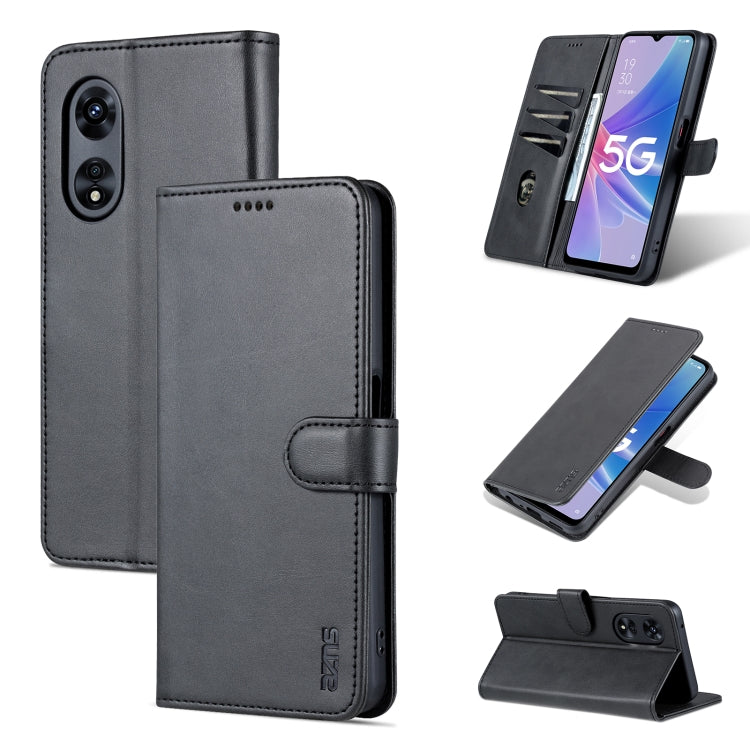 適用於OPPO A58 5G / A58X / A78 AZNS 愛尚系列膚感小牛紋手機皮套
