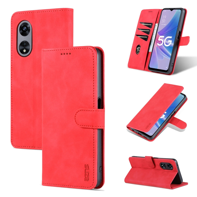 適用於OPPO A58 5G / A58X / A78 AZNS 愛尚系列膚感小牛紋手機皮套