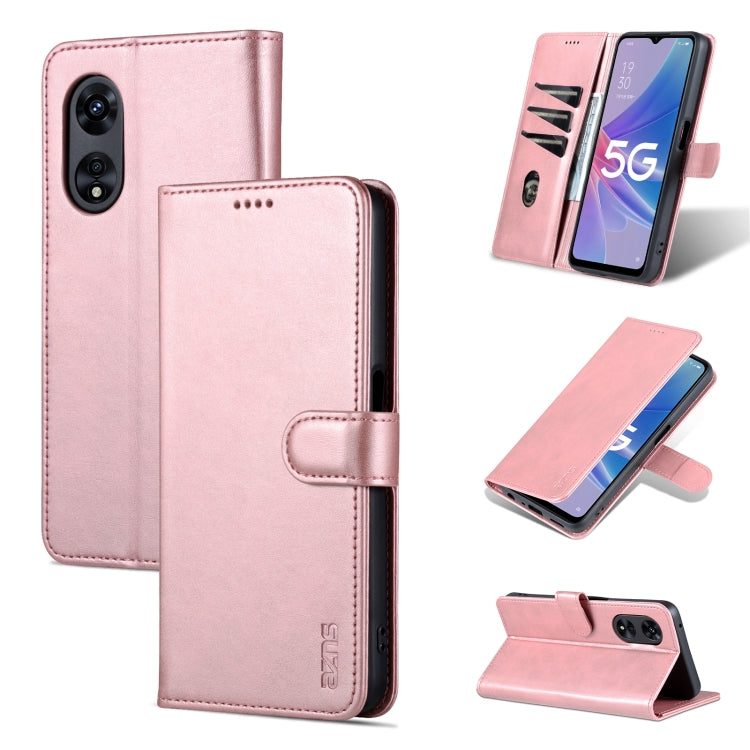 適用於OPPO A58 5G / A58X / A78 AZNS 愛尚系列膚感小牛紋手機皮套