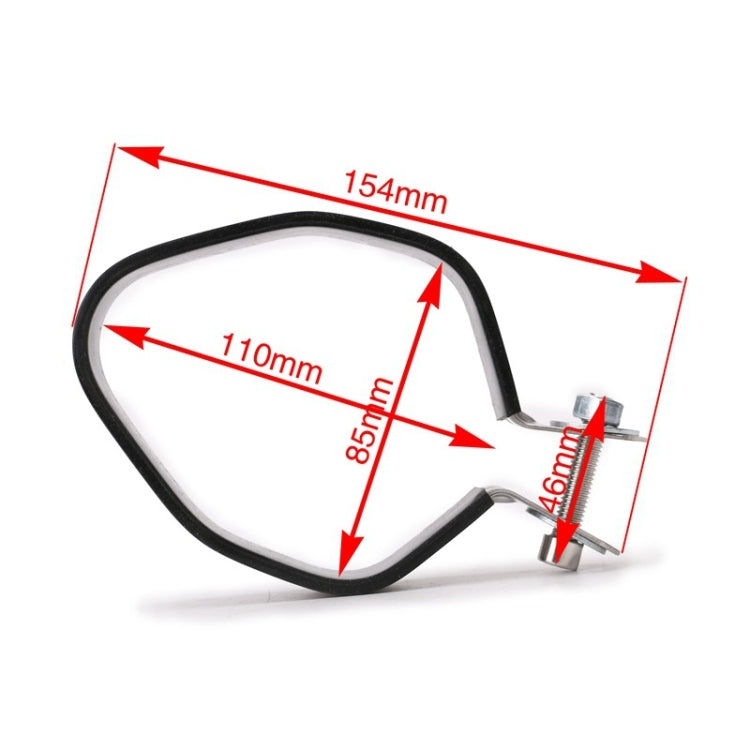 摩托車排氣管碳纖維消音器夾鉗