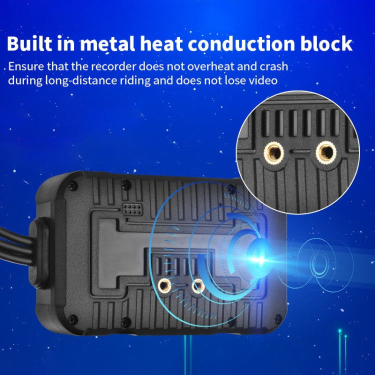 SE60 3.0英寸 1080P 防水高清摩托車記錄儀 支持TF卡 / 循環錄像 / 停車監控