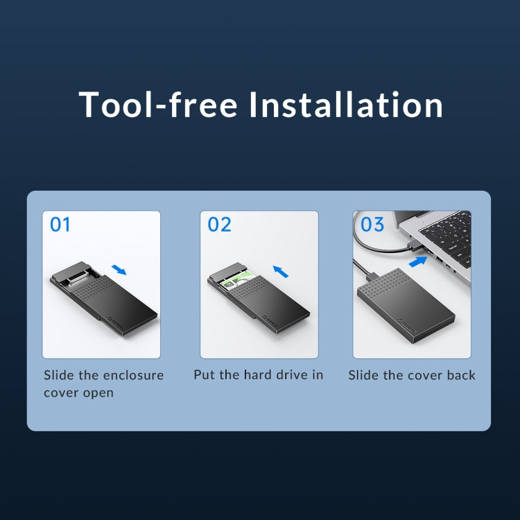 ORICO ORICO-2526C3-V1 2.5寸USB 3.0 USB-A轉Type-C硬盤盒