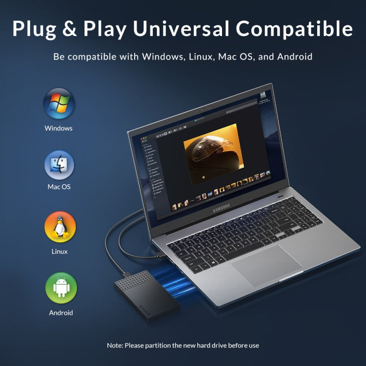 ORICO ORICO-2526C3-V1 2.5寸USB 3.0 USB-A轉Type-C硬盤盒
