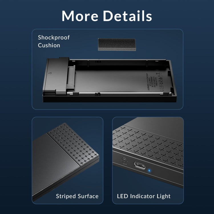 ORICO ORICO-2526C3-V1 2.5寸USB 3.0 USB-A轉Type-C硬盤盒