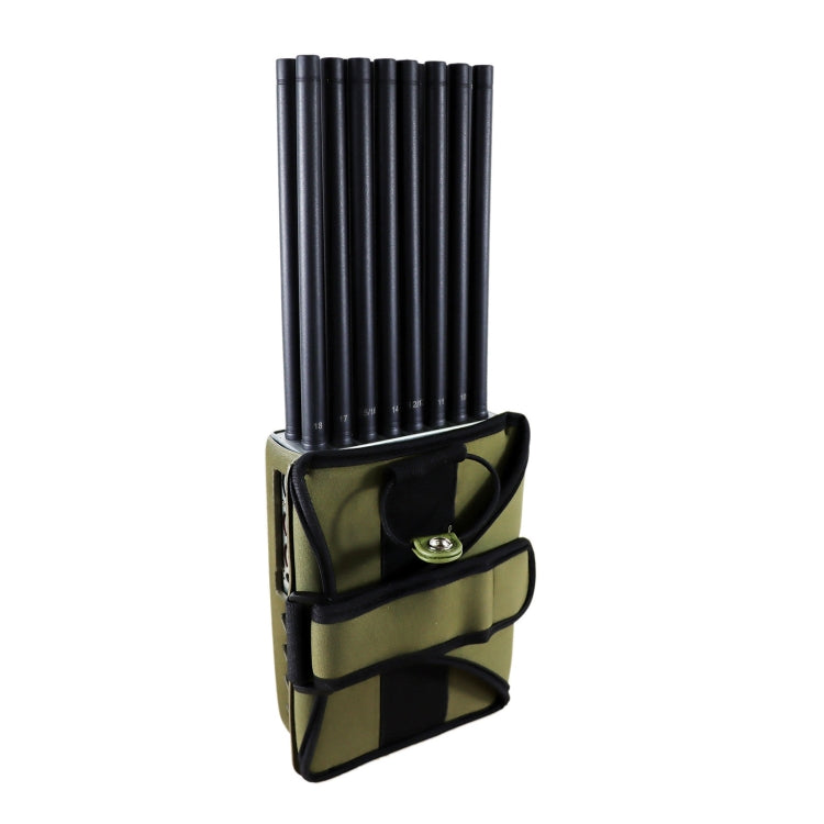 手持式18個頻段2G 3G 4G 5G Wi-Fi GPS UHF VHF手機信號干擾器