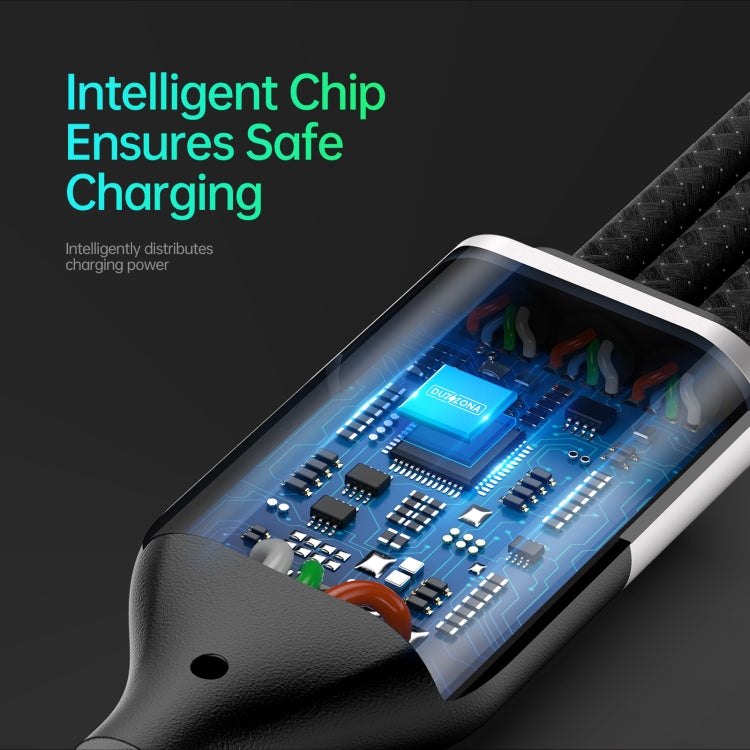 DUZZONA A4 5A USB-C轉M+L+C 一拖三快充數據線