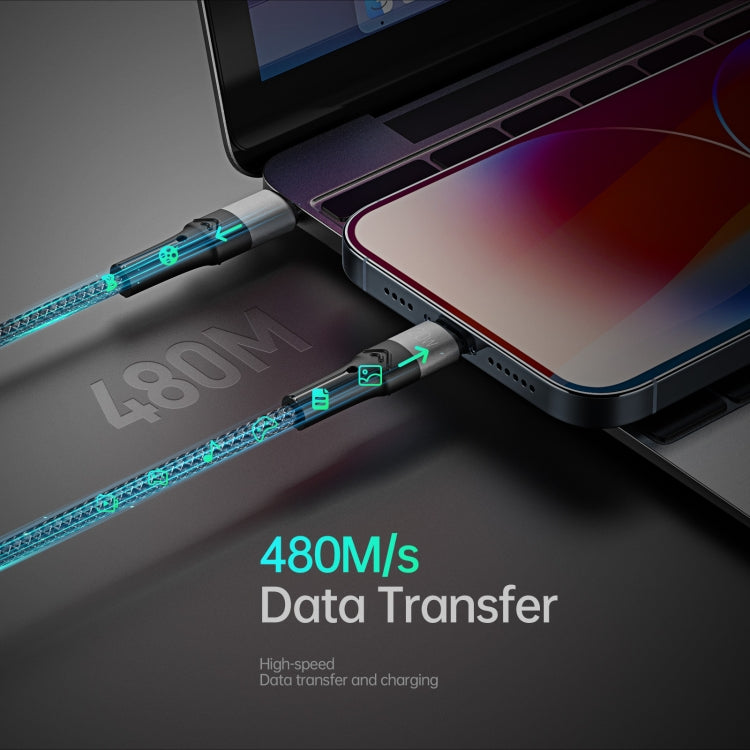 DUZZONA A4 5A USB-C轉M+L+C 一拖三快充數據線