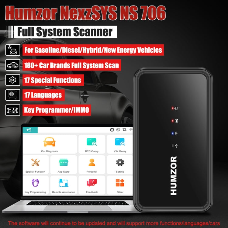 HUMZOR NexzSYS NS 706 汽車全系統OBD 2診斷儀, HUMZOR NexzSYS NS 706