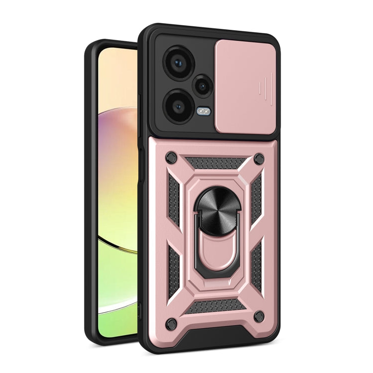 順甲 鏡頭推窗保護 TPU+PC 手機殼, For Xiaomi Redmi Note 12 Pro+ 5G