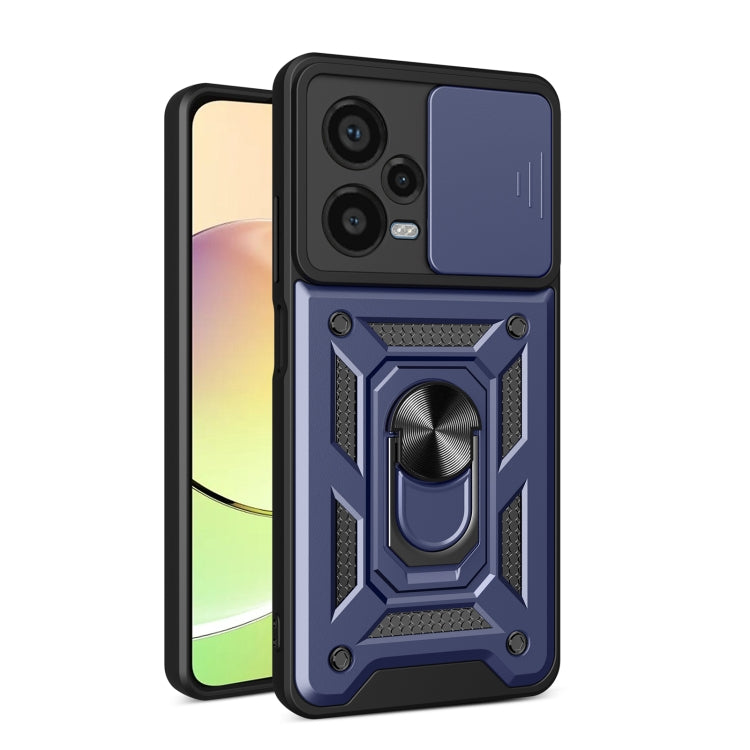 順甲 鏡頭推窗保護 TPU+PC 手機殼, For Xiaomi Redmi Note 12 Pro+ 5G