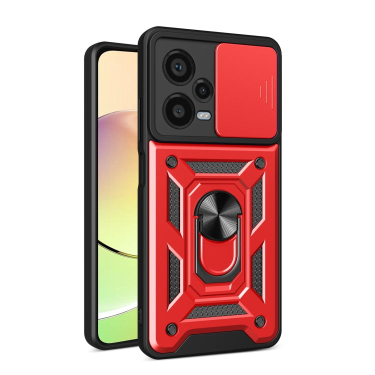 順甲 鏡頭推窗保護 TPU+PC 手機殼, For Xiaomi Redmi Note 12 Pro+ 5G