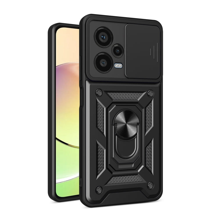 順甲 鏡頭推窗保護 TPU+PC 手機殼, For Xiaomi Redmi Note 12 Pro+ 5G