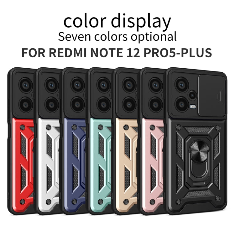順甲 鏡頭推窗保護 TPU+PC 手機殼, For Xiaomi Redmi Note 12 Pro+ 5G