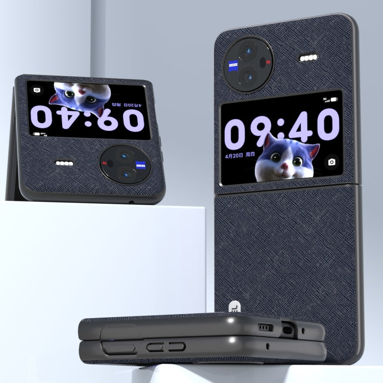 ABEEL 十字紋真皮手機殼