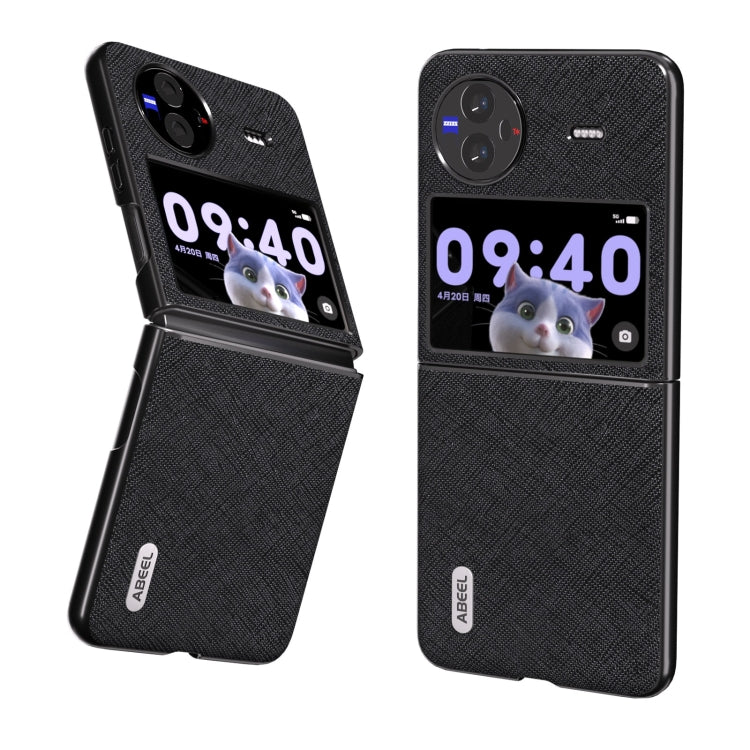 ABEEL 十字紋真皮手機殼