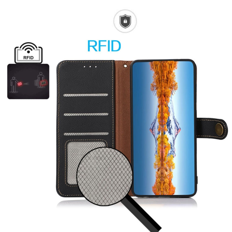 KHAZNEH 真皮卡斯紋RFID防盜刷皮套