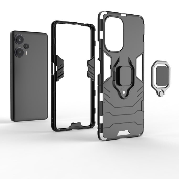 黑豹PC + TPU磁吸指環支架手機殼, For Xiaomi Redmi Note 12 Turbo, For Xiaomi 13 Ultra
