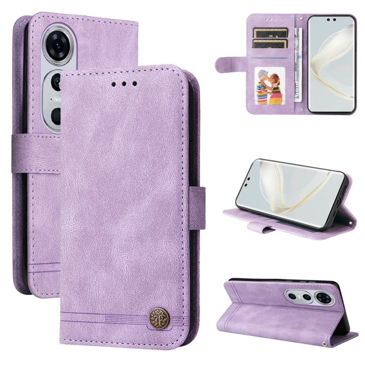 膚感生命樹金屬扣手機皮套, For Huawei nova 11 SE, For Huawei nova 12 Pro, For Huawei nova 12, For Huawei Mate 60, For Huawei Mate 60 Pro, For Huawei Enjoy 60X, For Huawei nova 11 Pro, For Huawei nova 11