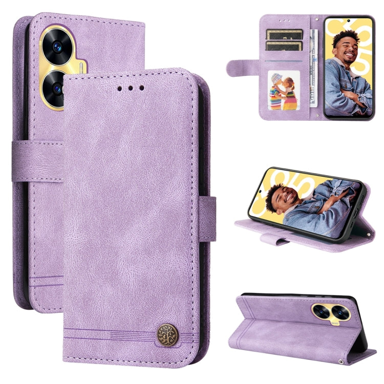 膚感生命樹金屬扣手機皮套, For Realme C67 5G / 11 5G Taiwan Version, For Realme 11 4G Global, For Realme C53 / Narzo N53, For Realme 11, For Realme 11 Pro / 11 Pro+, For Realme C65 4G, For Realme C55, For Realme GT Neo 5 5G / GT3