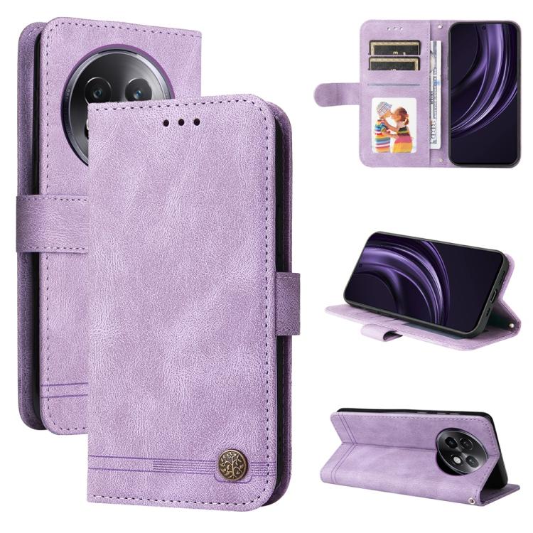 膚感生命樹金屬扣手機皮套, For Realme GT 7 Pro, For Realme 13+, For Realme 13 Pro / 13 Pro+ / 12 Pro, For Realme GT 6 / GT Neo6 SE, For Realme C63 / C61  / Note 60, For Realme 12, For Realme 12+, For Realme 12 Pro+, For Realme C67 4G Global