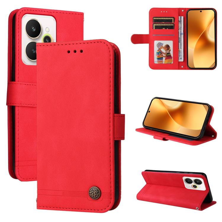 膚感生命樹金屬扣手機皮套, For Realme 15x 5G India / Realme C85 5G, For Realme C85 Pro 4G, For Realme 15T 5G, For Realme Narzo 80 Lite 4G / C71 India, For Realme 15 5G / Realme 15 Pro 5G, For Realme C71 4G / C75 4G / 5G / 14x, For Realme 14 Global                  ...