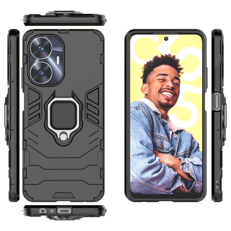 黑豹PC + TPU磁吸指環支架防摔保護殼