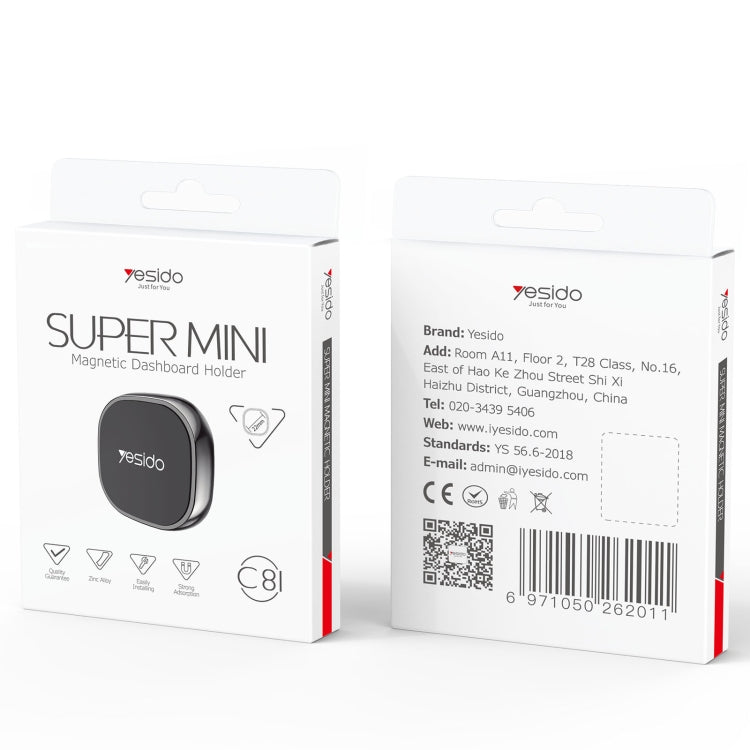 Yesido C81 車載中控台迷你磁吸支架, C81 (Black), C81 (Silver)