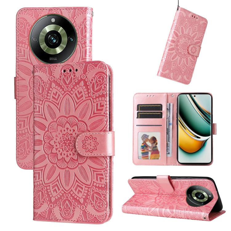 壓花向陽花手機皮套, For Realme C67 Global / 11 5G Taiwan Version, For Realme 11 4G Global, For Realme C53 / Narzo N53, For Realme 11, For Realme 11 Pro / 11 Pro+, For Realme C65 4G, For Realme C55, For Realme GT Neo 5 5G / GT3