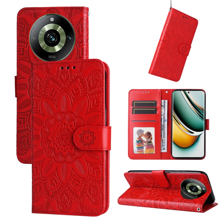 壓花向陽花手機皮套, For Realme C67 Global / 11 5G Taiwan Version, For Realme 11 4G Global, For Realme C53 / Narzo N53, For Realme 11, For Realme 11 Pro / 11 Pro+, For Realme C65 4G, For Realme C55, For Realme GT Neo 5 5G / GT3