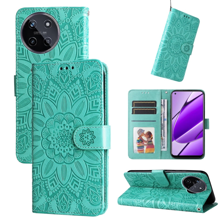 壓花向陽花手機皮套, For Realme C67 Global / 11 5G Taiwan Version, For Realme 11 4G Global, For Realme C53 / Narzo N53, For Realme 11, For Realme 11 Pro / 11 Pro+, For Realme C65 4G, For Realme C55, For Realme GT Neo 5 5G / GT3