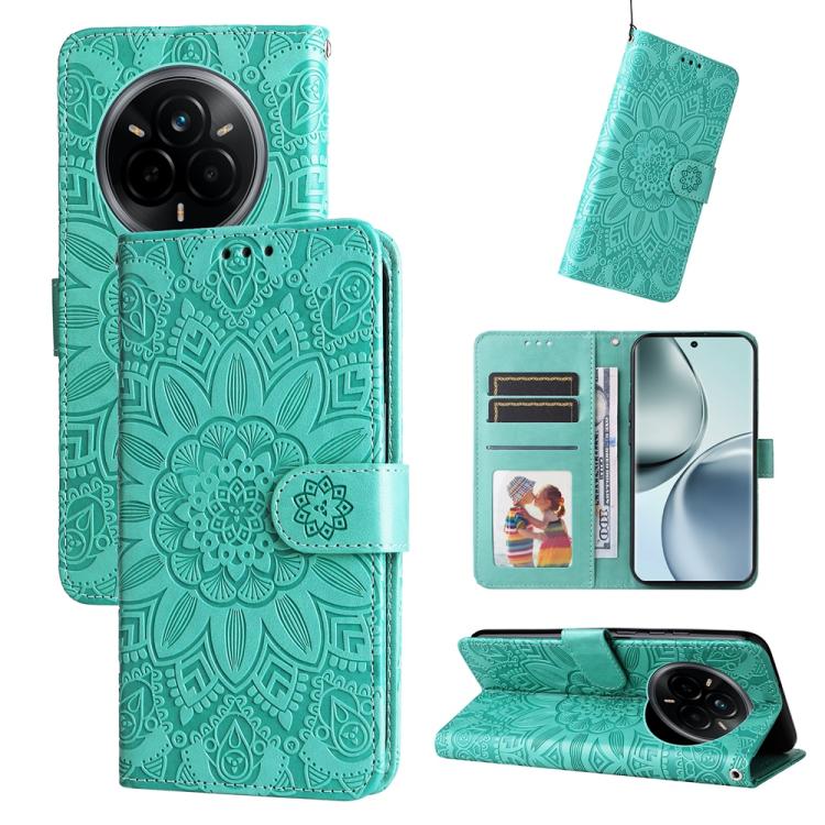 壓花向陽花手機皮套, For Realme 15x 5G India / Realme C85 5G, For Realme C85 Pro 4G, For Realme 15T 5G, For Realme Narzo 80 Lite 4G / C71 India, For Realme 15 5G / Realme 15 Pro 5G, For Realme C71 4G / C75 4G / 5G / 14x, For Realme 14 Global                     ...