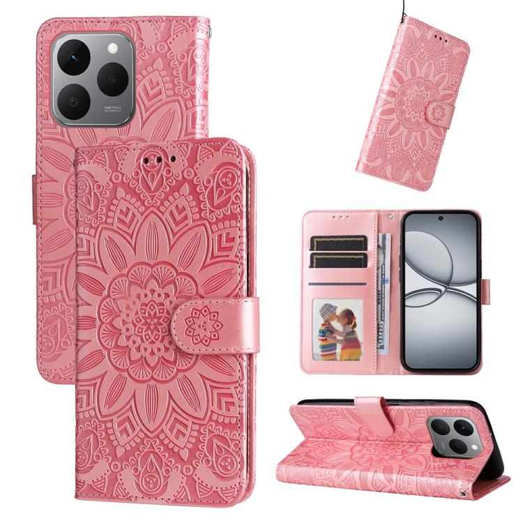 壓花向陽花手機皮套, For Realme 15x 5G India / Realme C85 5G, For Realme C85 Pro 4G, For Realme 15T 5G, For Realme Narzo 80 Lite 4G / C71 India, For Realme 15 5G / Realme 15 Pro 5G, For Realme C71 4G / C75 4G / 5G / 14x, For Realme 14 Global                     ...