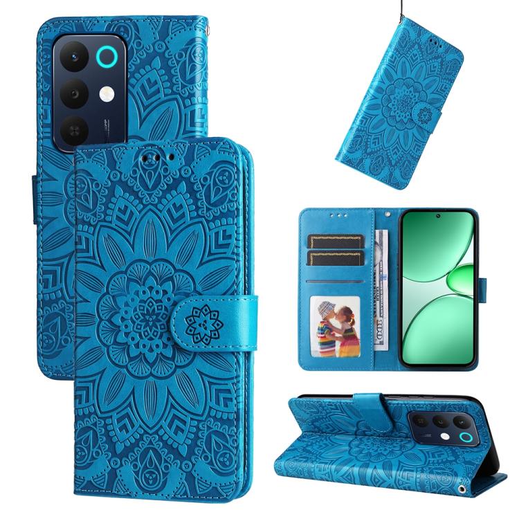 壓花向陽花手機皮套, For Realme 15x 5G India / Realme C85 5G, For Realme C85 Pro 4G, For Realme 15T 5G, For Realme Narzo 80 Lite 4G / C71 India, For Realme 15 5G / Realme 15 Pro 5G, For Realme C71 4G / C75 4G / 5G / 14x, For Realme 14 Global                     ...