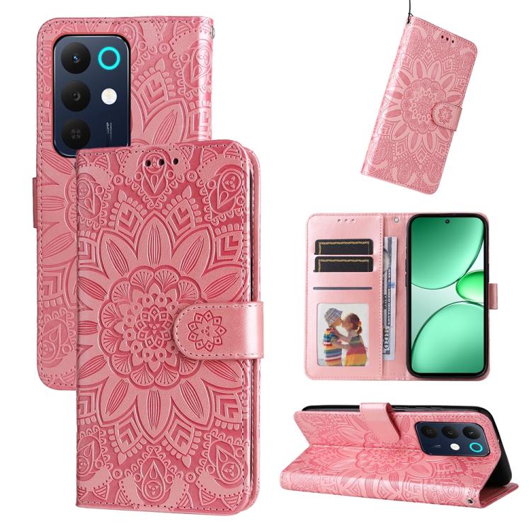 壓花向陽花手機皮套, For Realme 15x 5G India / Realme C85 5G, For Realme C85 Pro 4G, For Realme 15T 5G, For Realme Narzo 80 Lite 4G / C71 India, For Realme 15 5G / Realme 15 Pro 5G, For Realme C71 4G / C75 4G / 5G / 14x, For Realme 14 Global                     ...