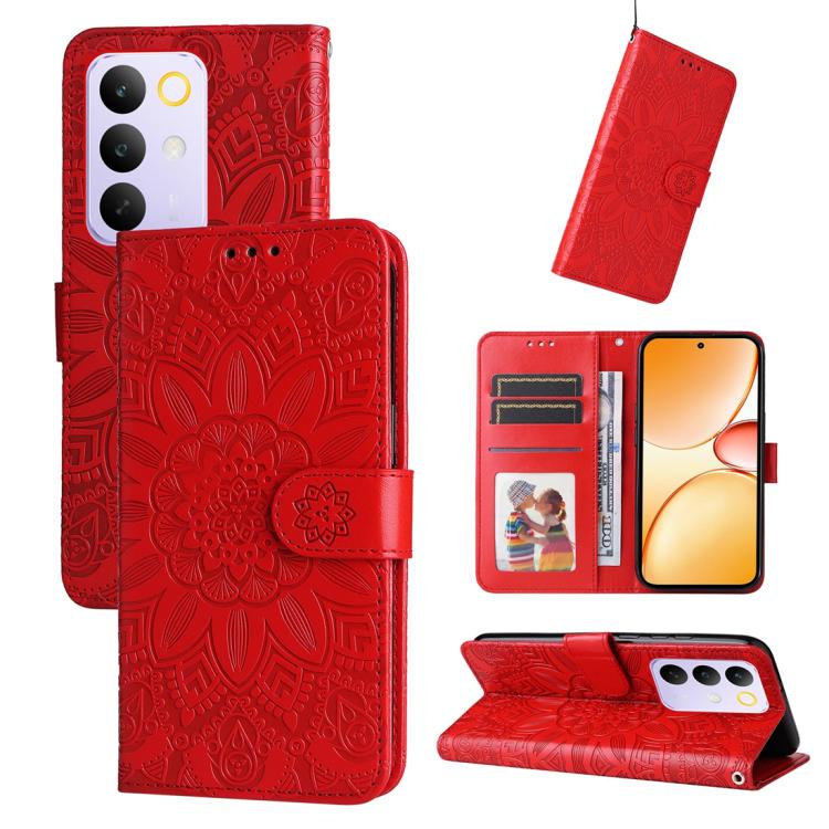 壓花向陽花手機皮套, For Realme 15x 5G India / Realme C85 5G, For Realme C85 Pro 4G, For Realme 15T 5G, For Realme Narzo 80 Lite 4G / C71 India, For Realme 15 5G / Realme 15 Pro 5G, For Realme C71 4G / C75 4G / 5G / 14x, For Realme 14 Global                     ...