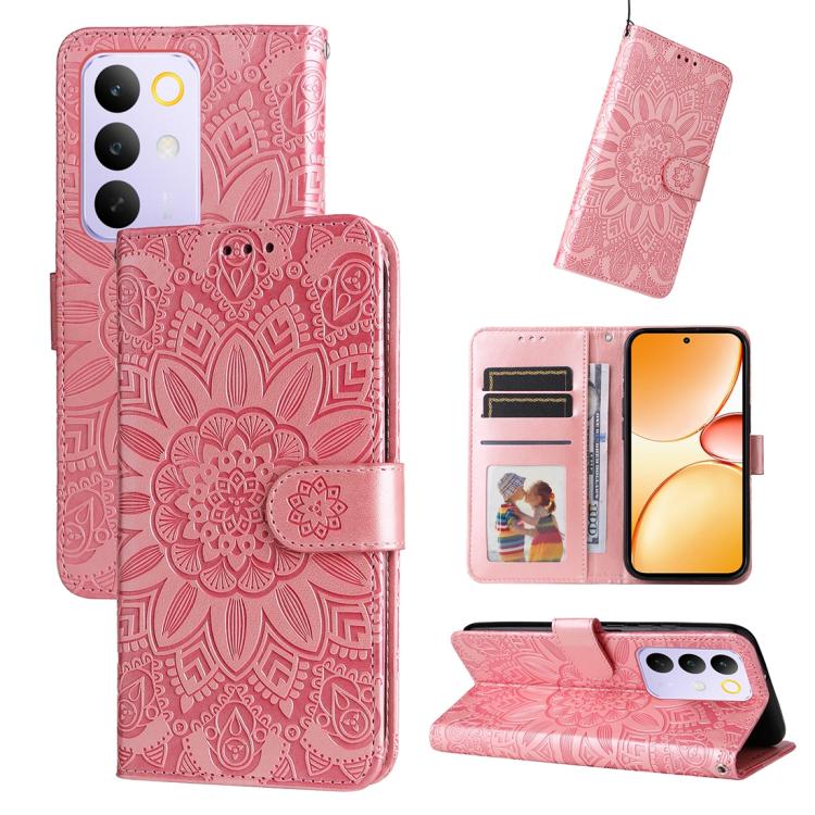 壓花向陽花手機皮套, For Realme 15x 5G India / Realme C85 5G, For Realme C85 Pro 4G, For Realme 15T 5G, For Realme Narzo 80 Lite 4G / C71 India, For Realme 15 5G / Realme 15 Pro 5G, For Realme C71 4G / C75 4G / 5G / 14x, For Realme 14 Global                     ...